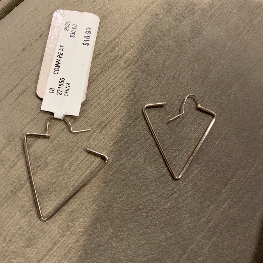 Triangle Hoop Earrings